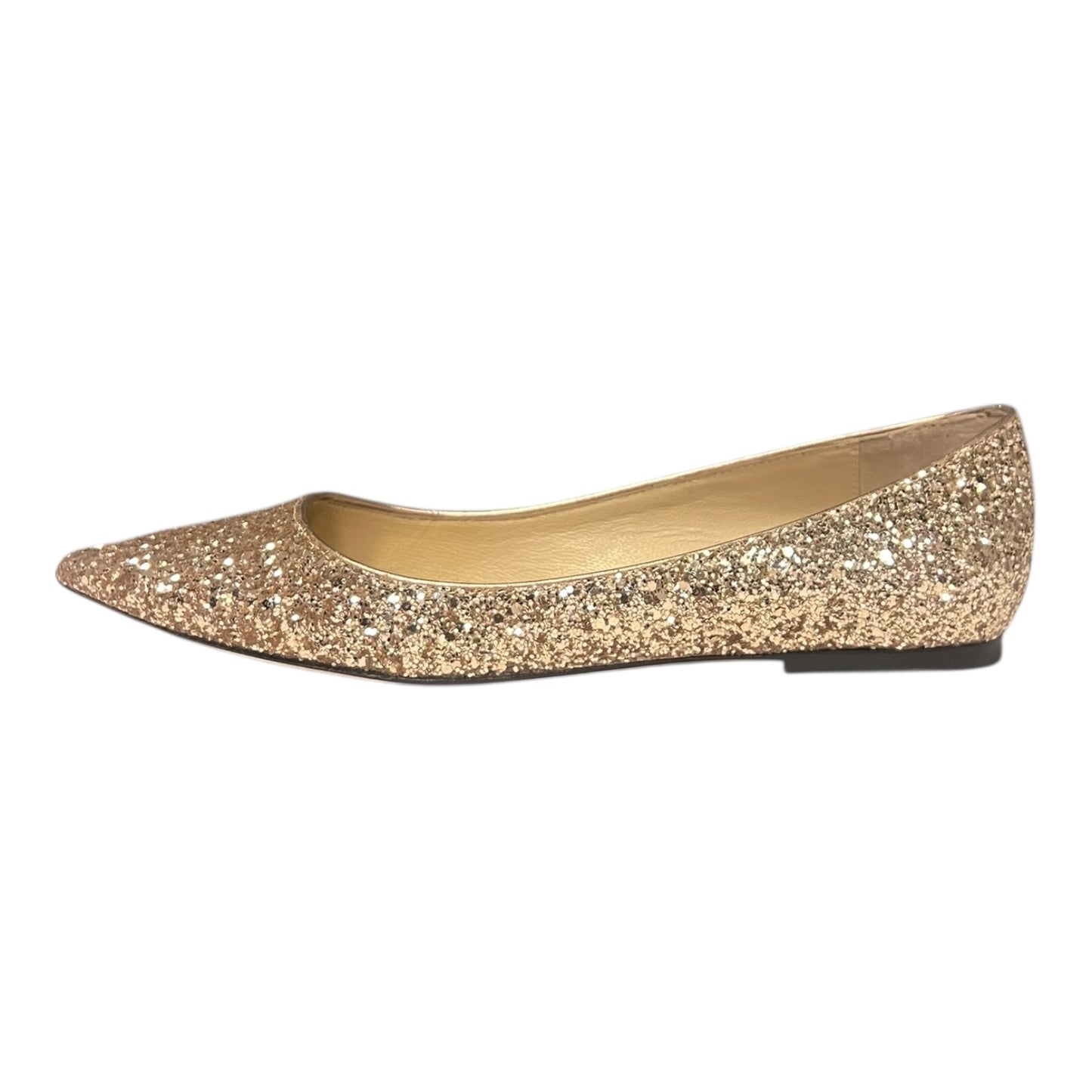 JIMMY CHOO Glitter Love Flats |