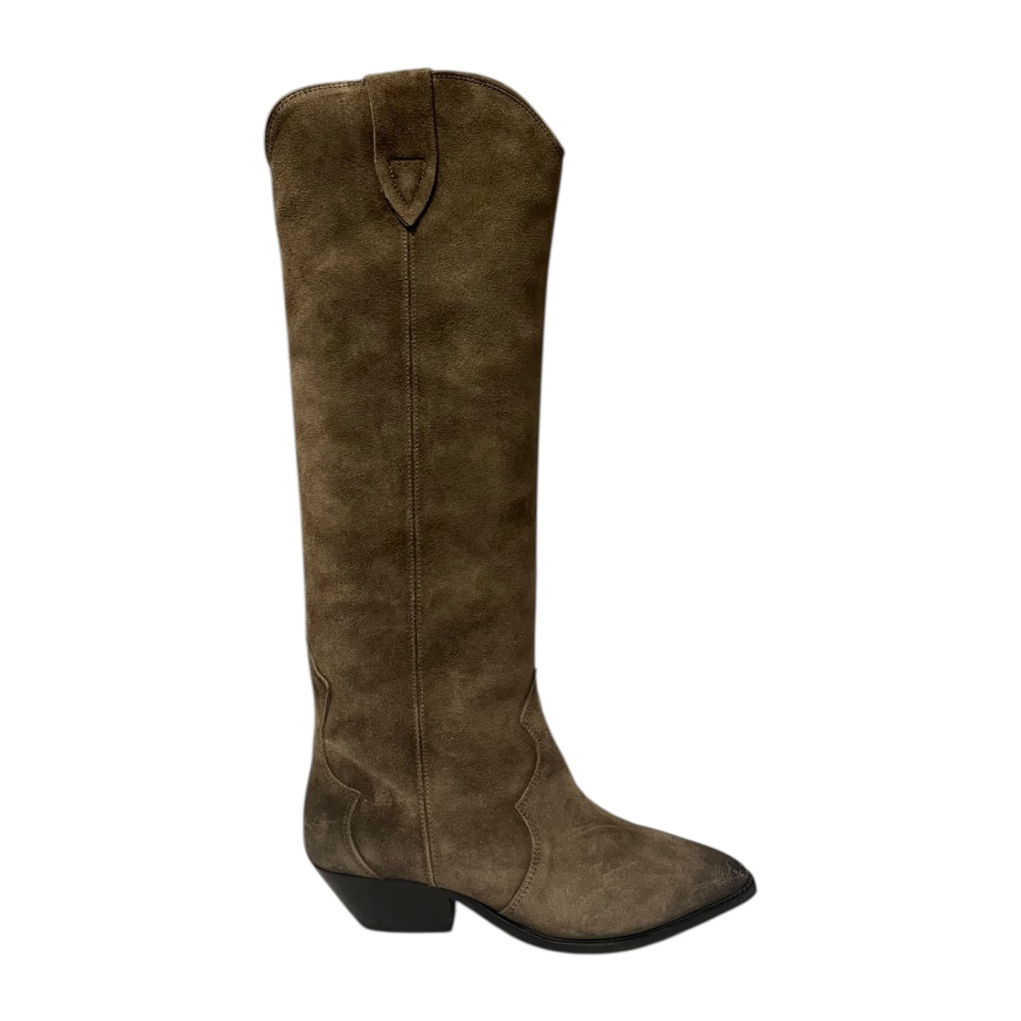 ISABEL MARANT Suede Knee Boots in Taupe | 38
