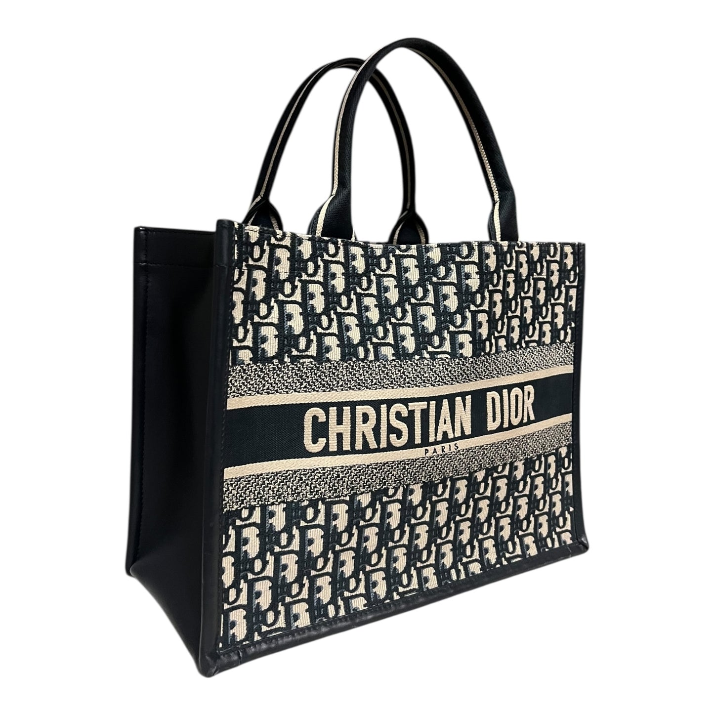 DIOR Blue Oblique Book Tote | Medium