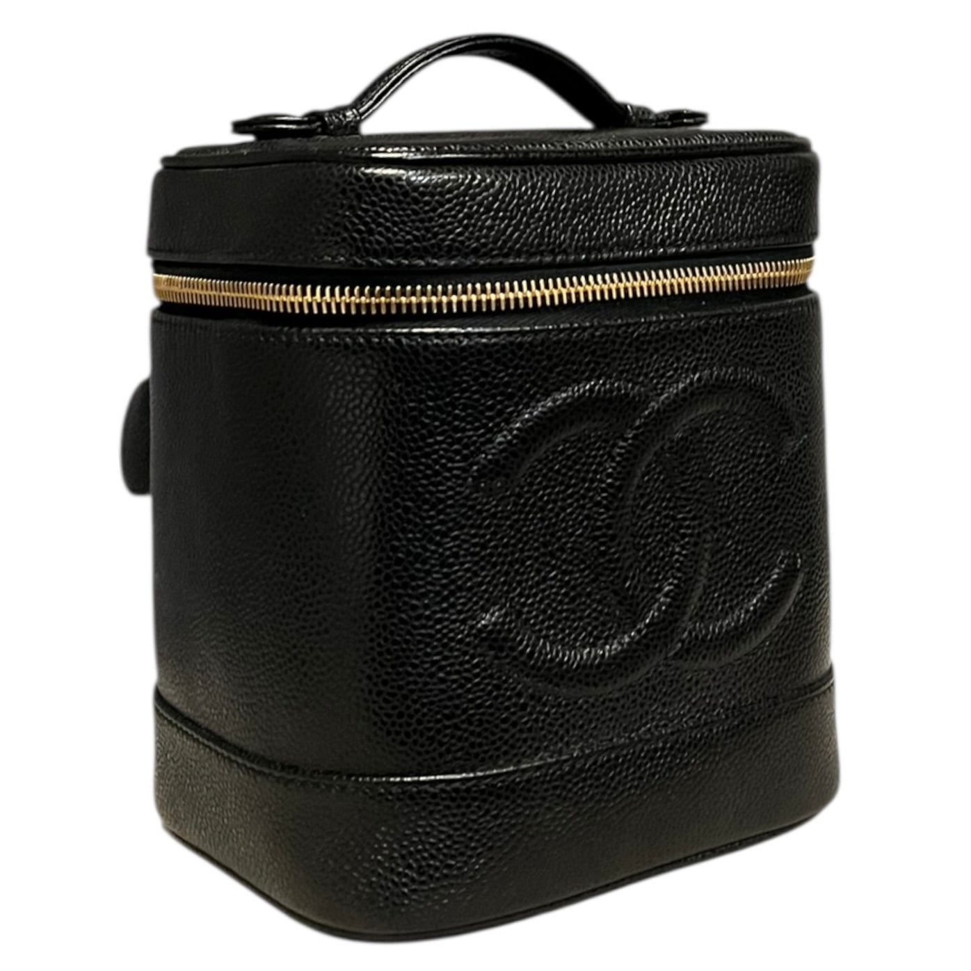 CHANEL Vanity Case in Black Caviar