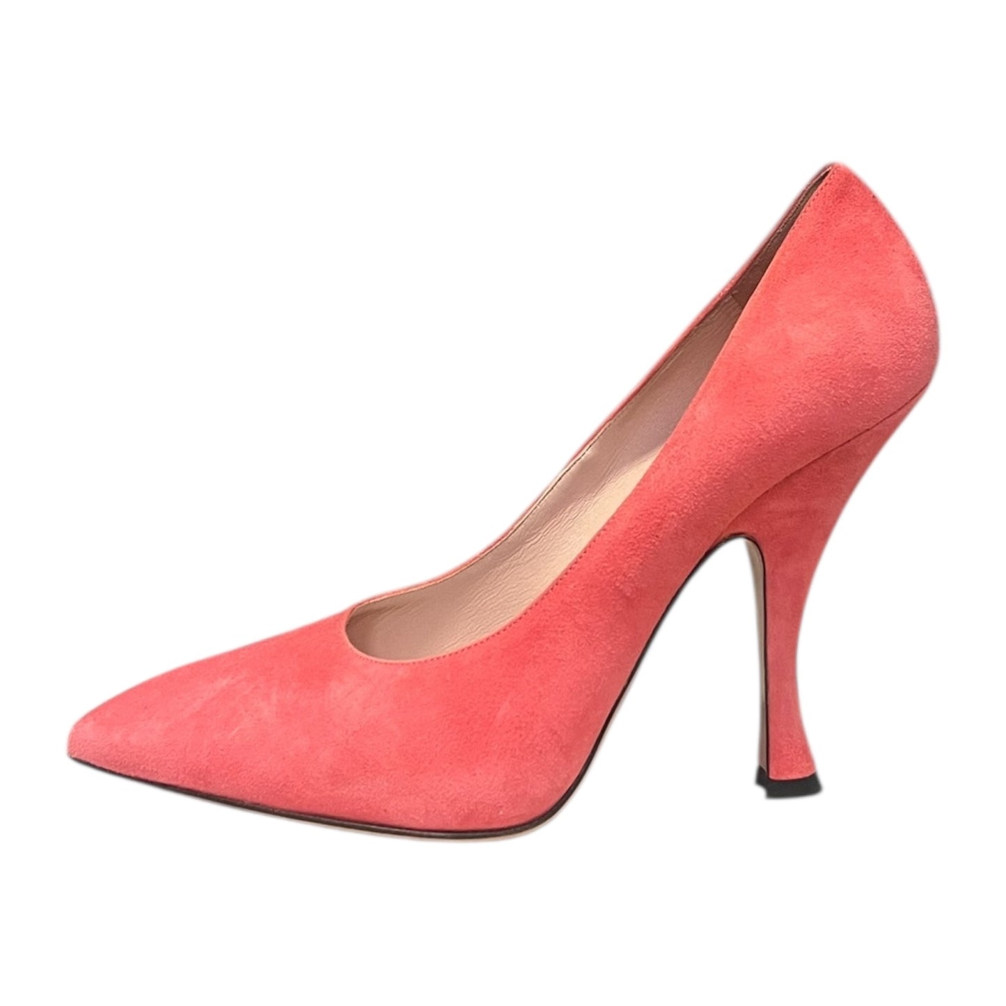 MIU MIU Sculpted Suede Pumps in Melon | 40