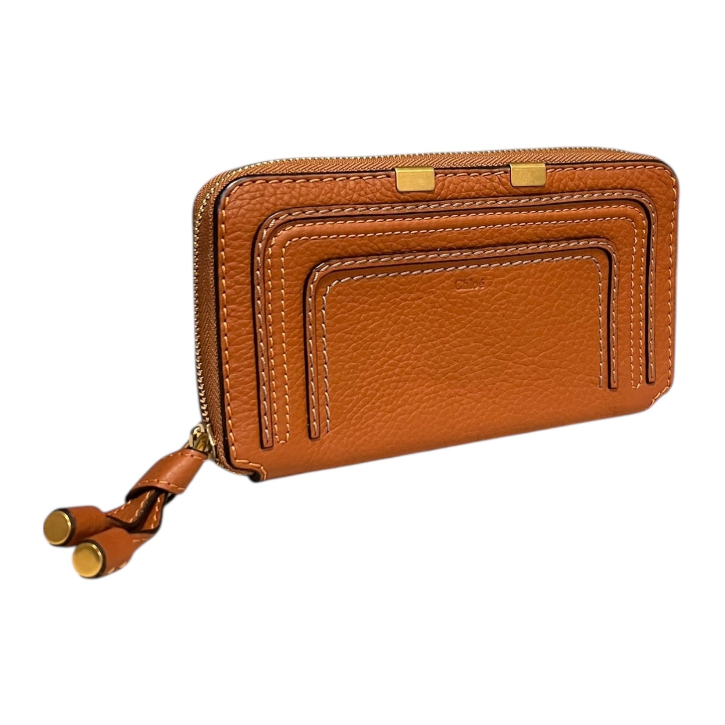 CHLOE Marcie Zip Wallet in Tan