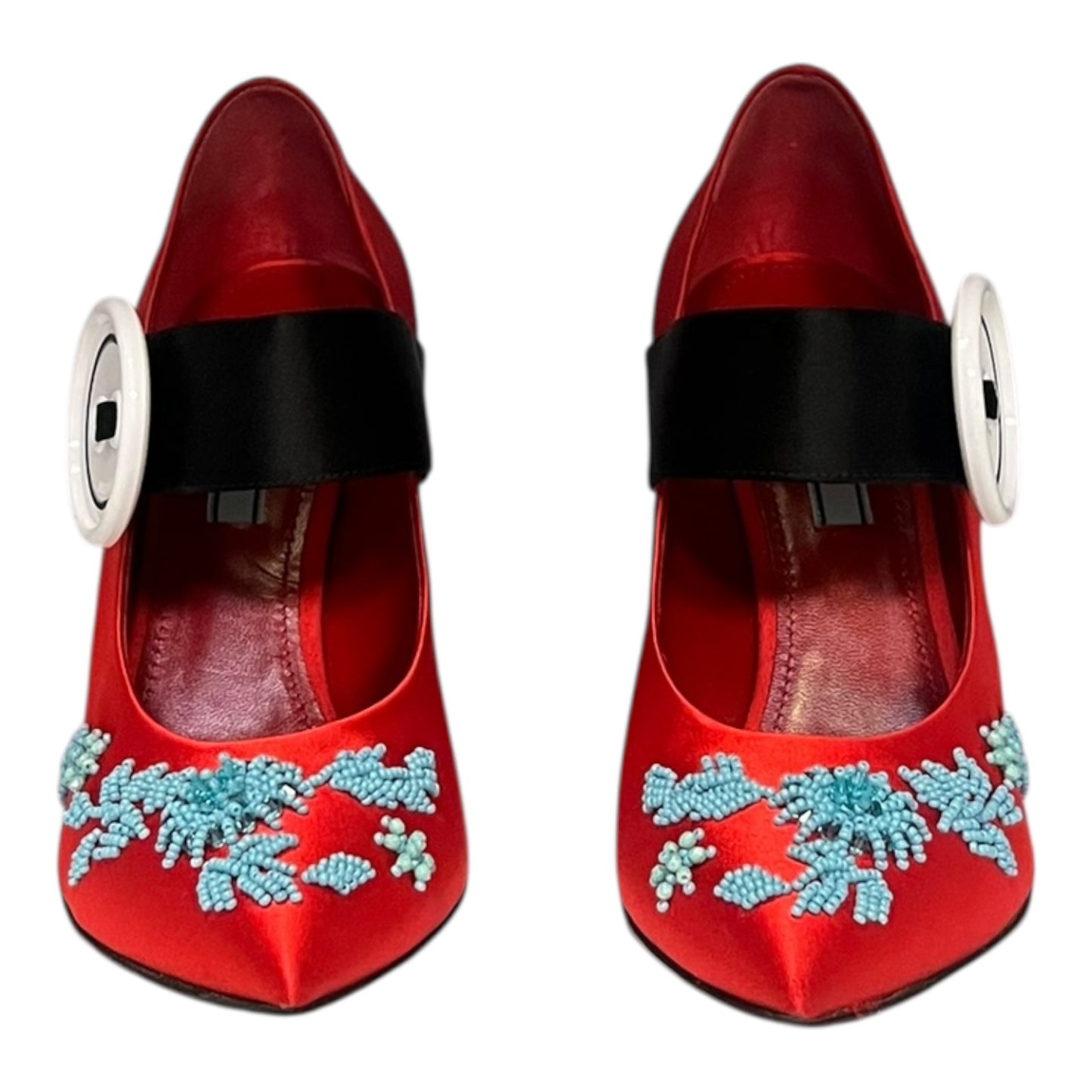 PRADA Button Drama Mary Jane Pumps | 39