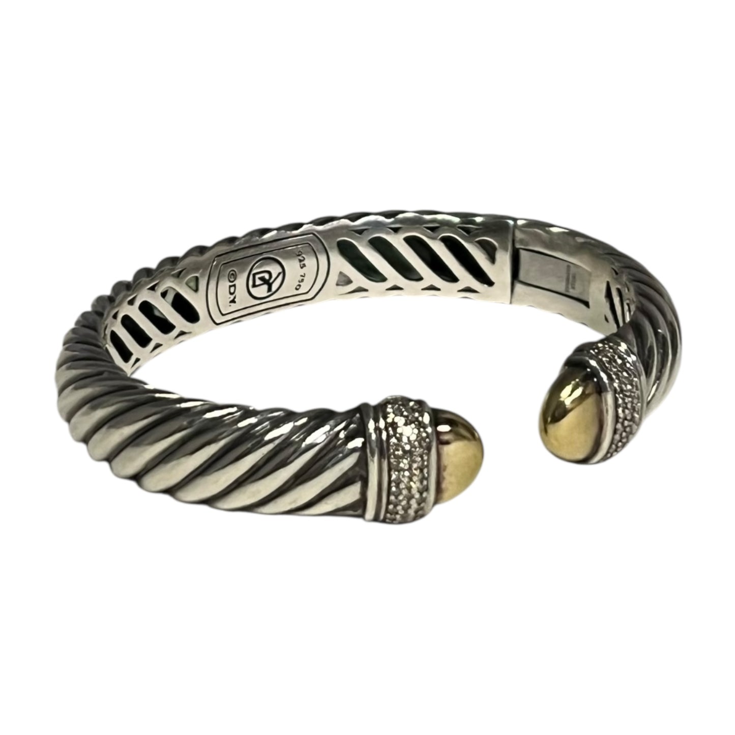 DAVID YURMAN Pave Hinged Cable Bracelet