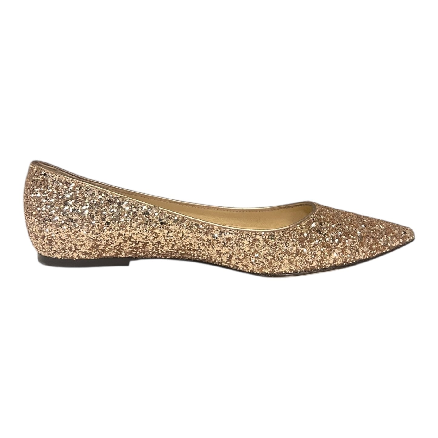 JIMMY CHOO Glitter Love Flats |