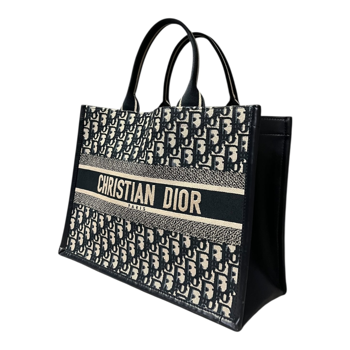 DIOR Blue Oblique Book Tote | Medium