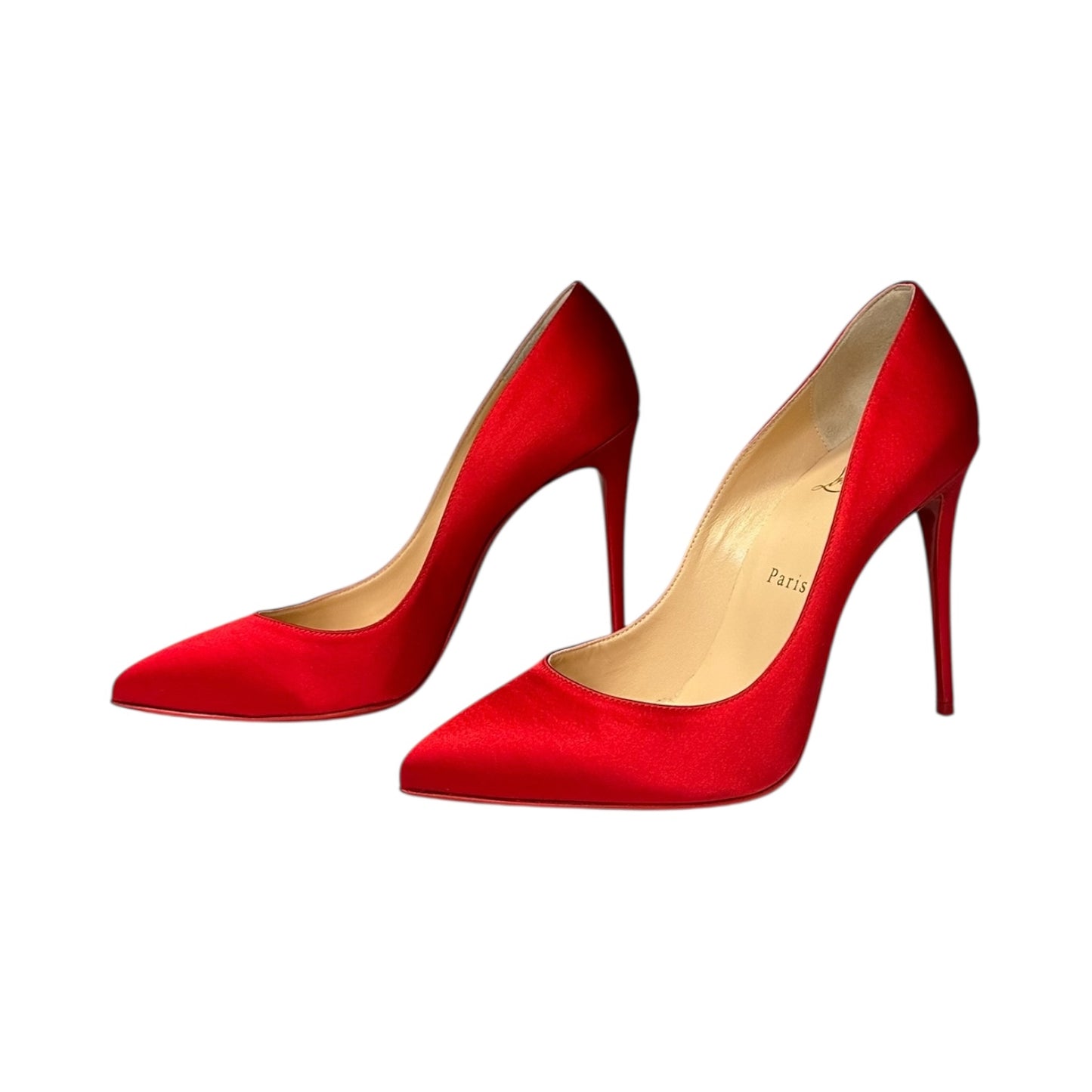 CHRISTIAN LOUBOUTIN So Kate Satin Pump in Red | 38