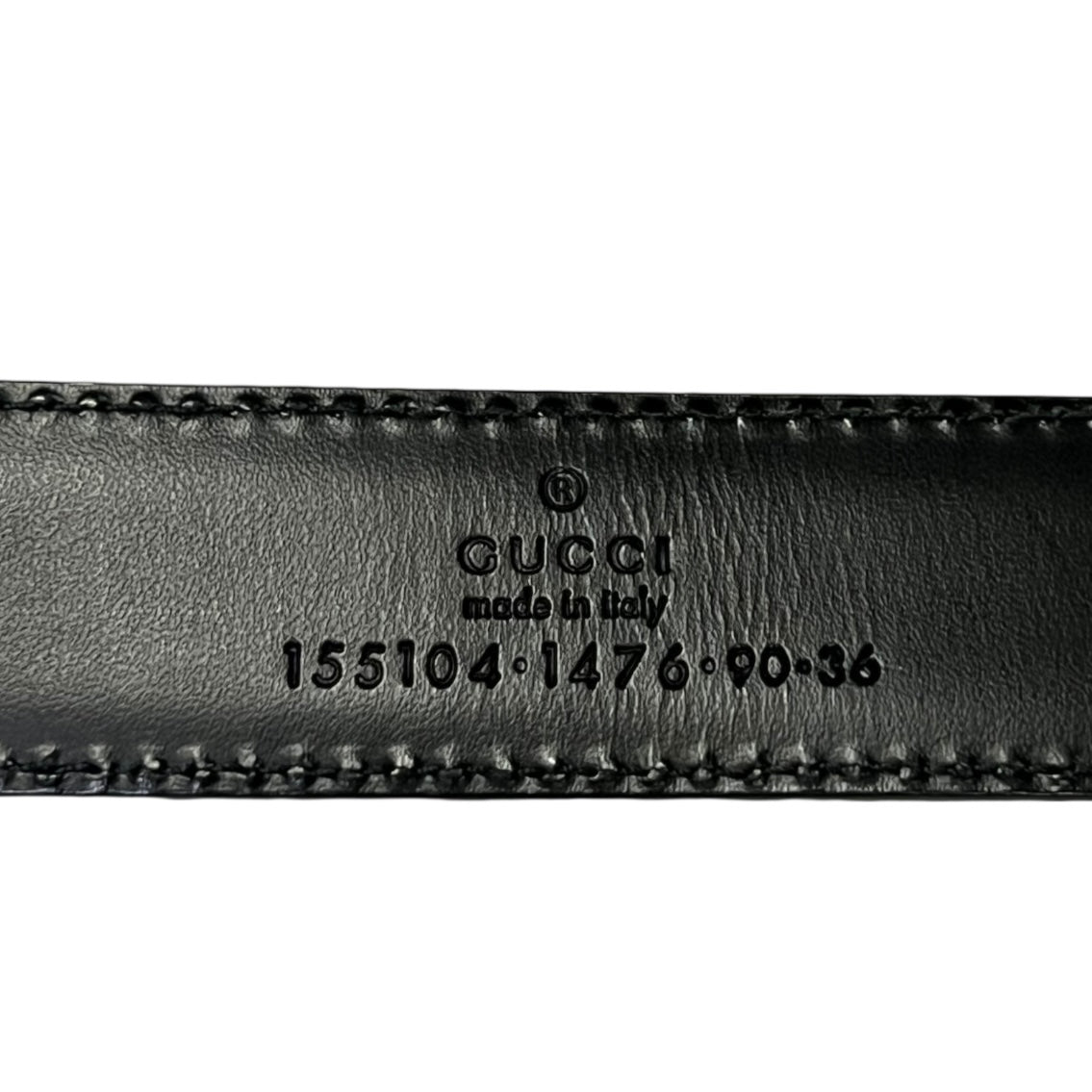 GUCCI Padlock Charm Belt in Black