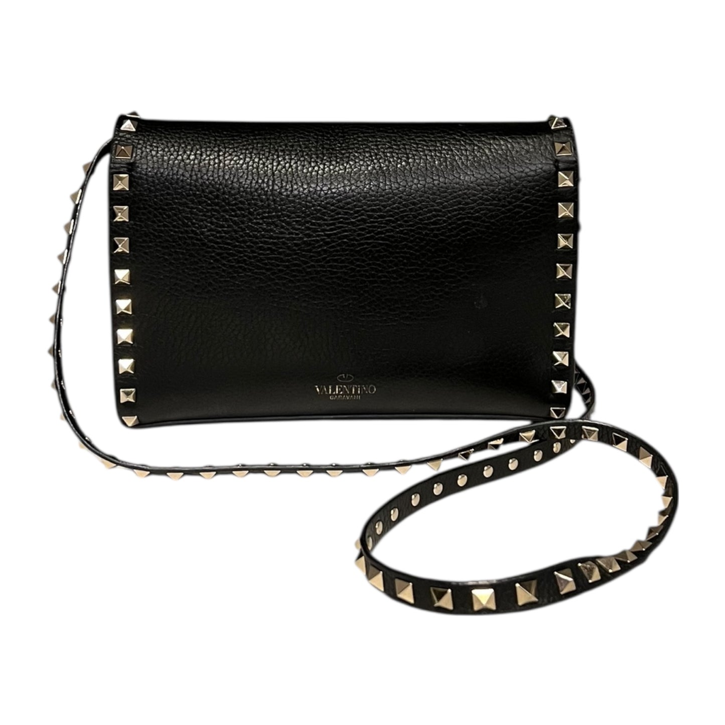 VALENTINO Rockstud Crossbody Clutch in Black