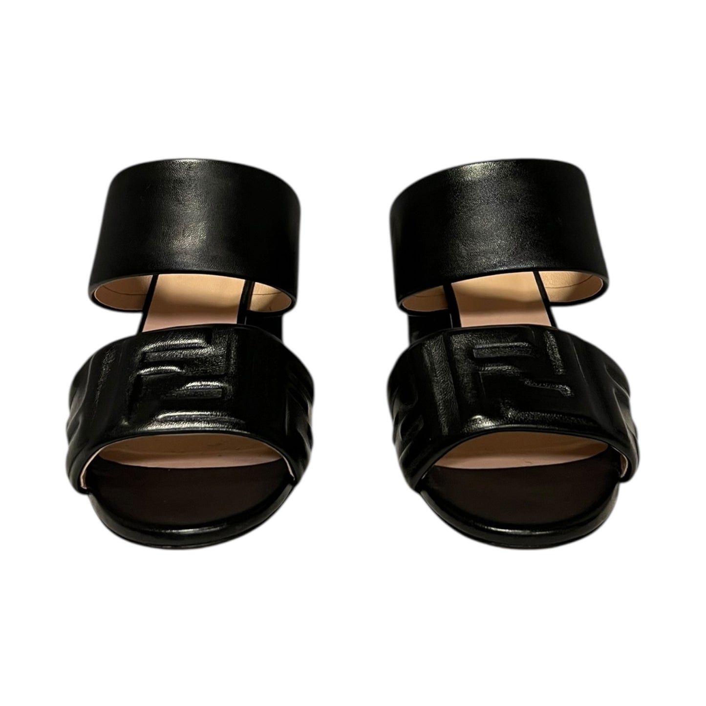 FENDI Embossed Mules | 38.5