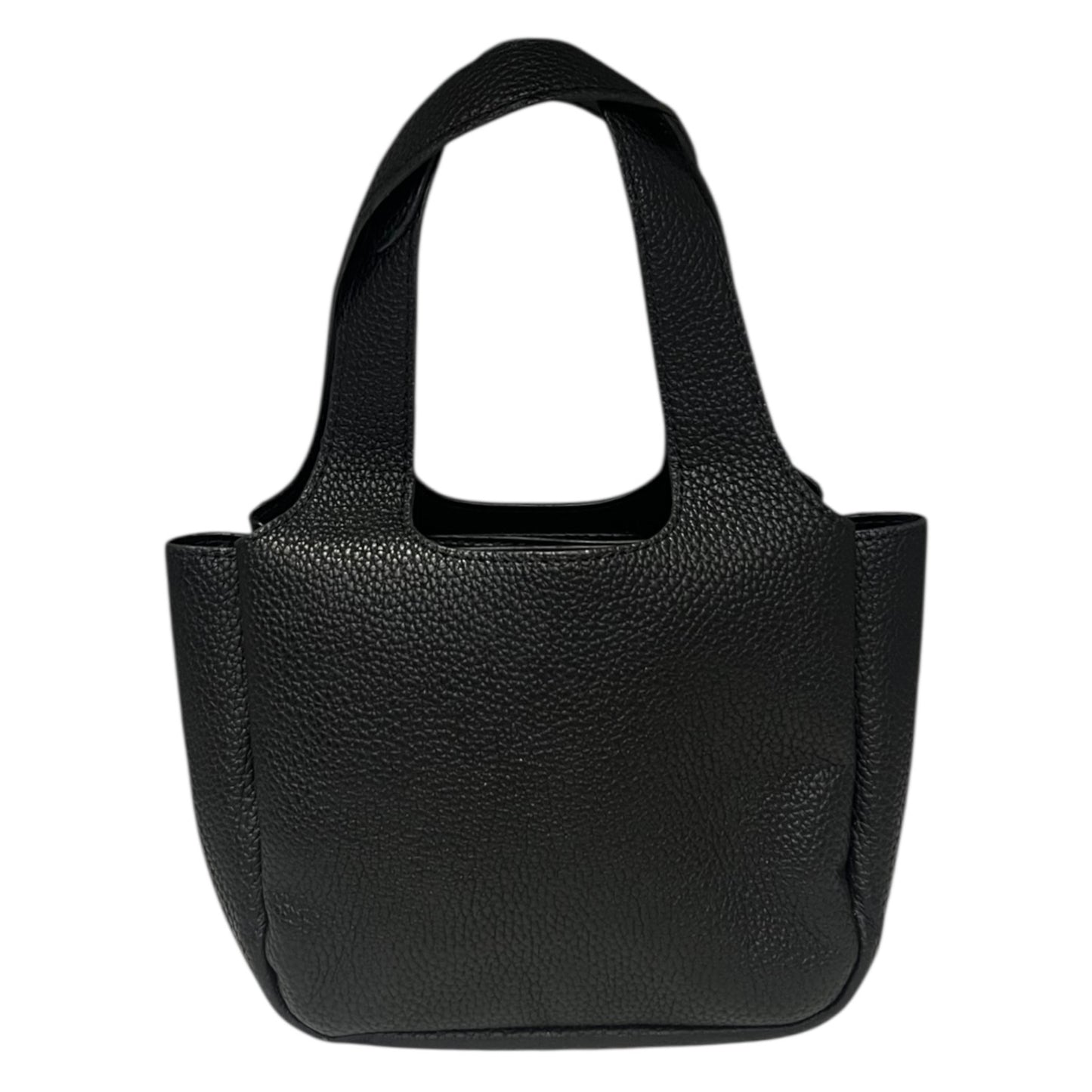 PRADA Mini Dynamique Handbag in Black Daino Vitello