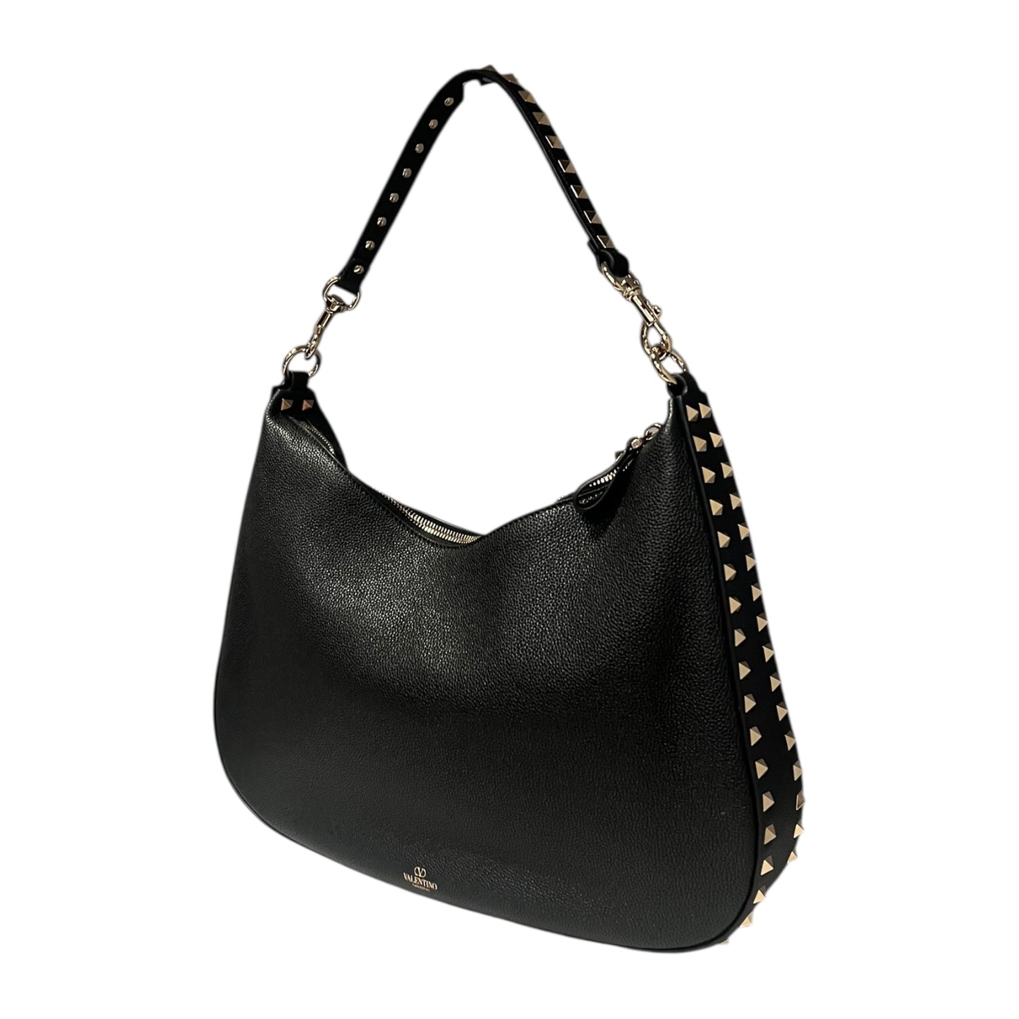 VALENTINO Rockstud Hobo in Black