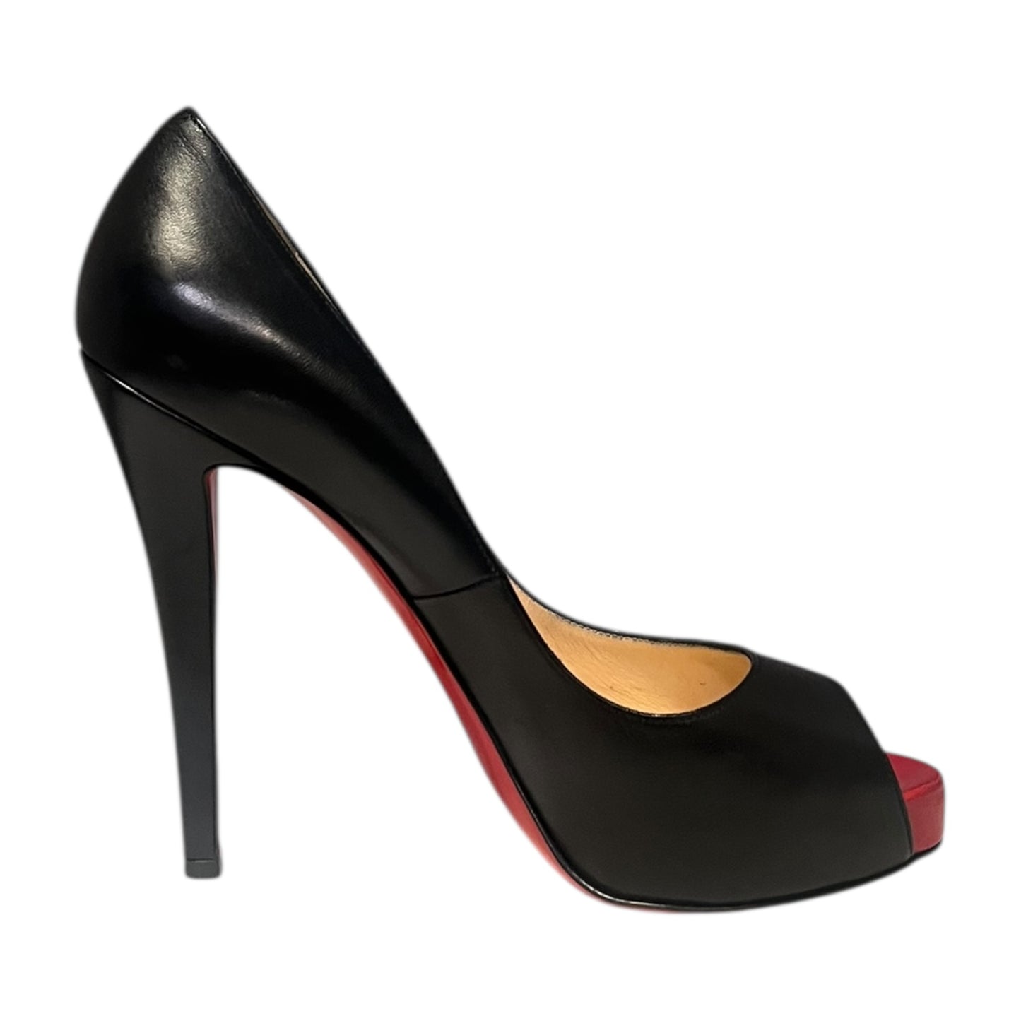 CHRISTIAN LOUBOUTIN Very Prive Pumps in Black & Red | 39.5