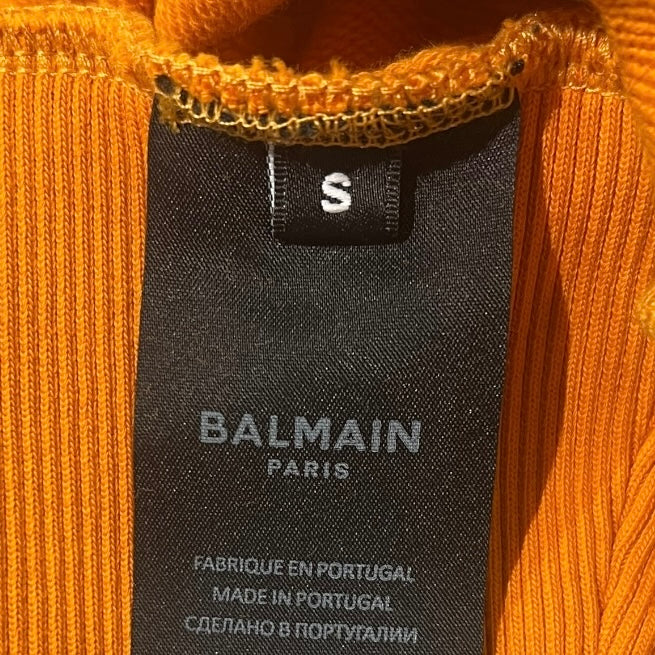 BALMAIN Paris Sweatshirt in Orange |S