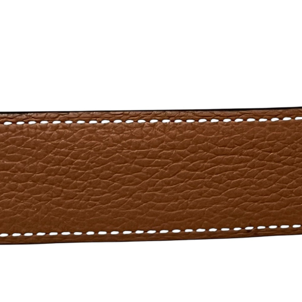 HERMES Reversible H Belt in Black + Tan | 90