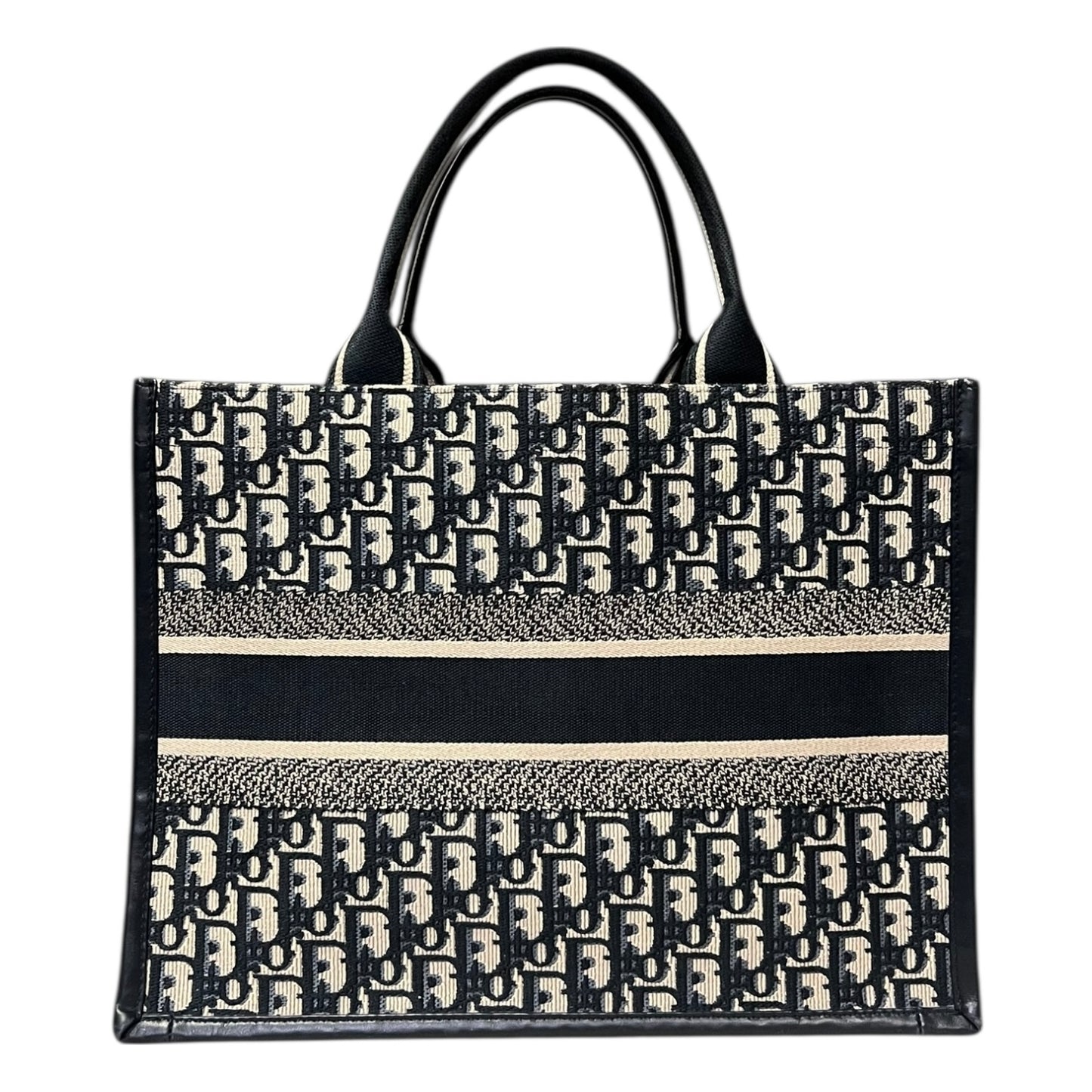 DIOR Blue Oblique Book Tote | Medium