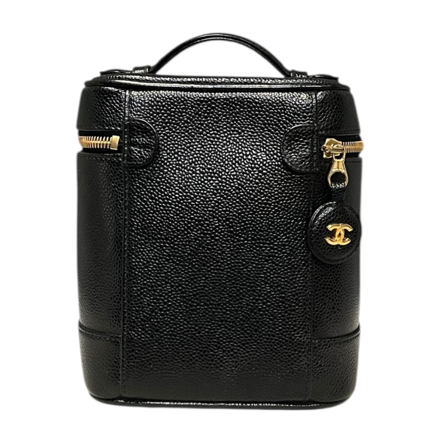 CHANEL Vanity Case in Black Caviar