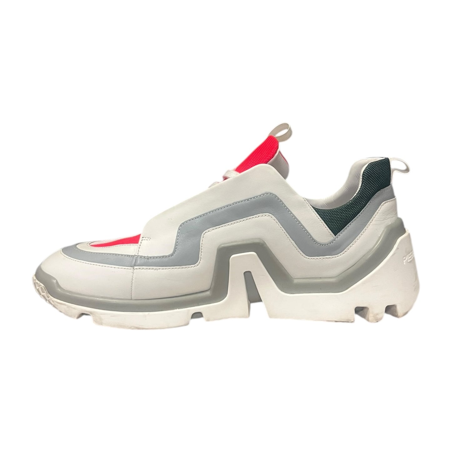 PIERRE HARDY Trek Comet Sneakers in White & Gray | 46