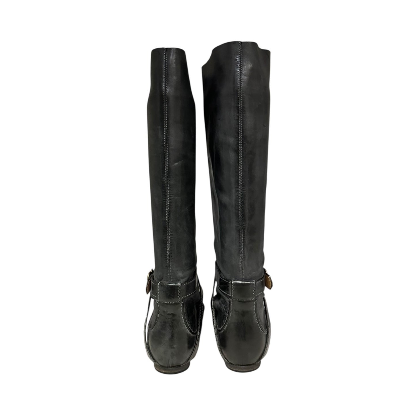 CHLOE Distressed Buckle Strap Boots | 37