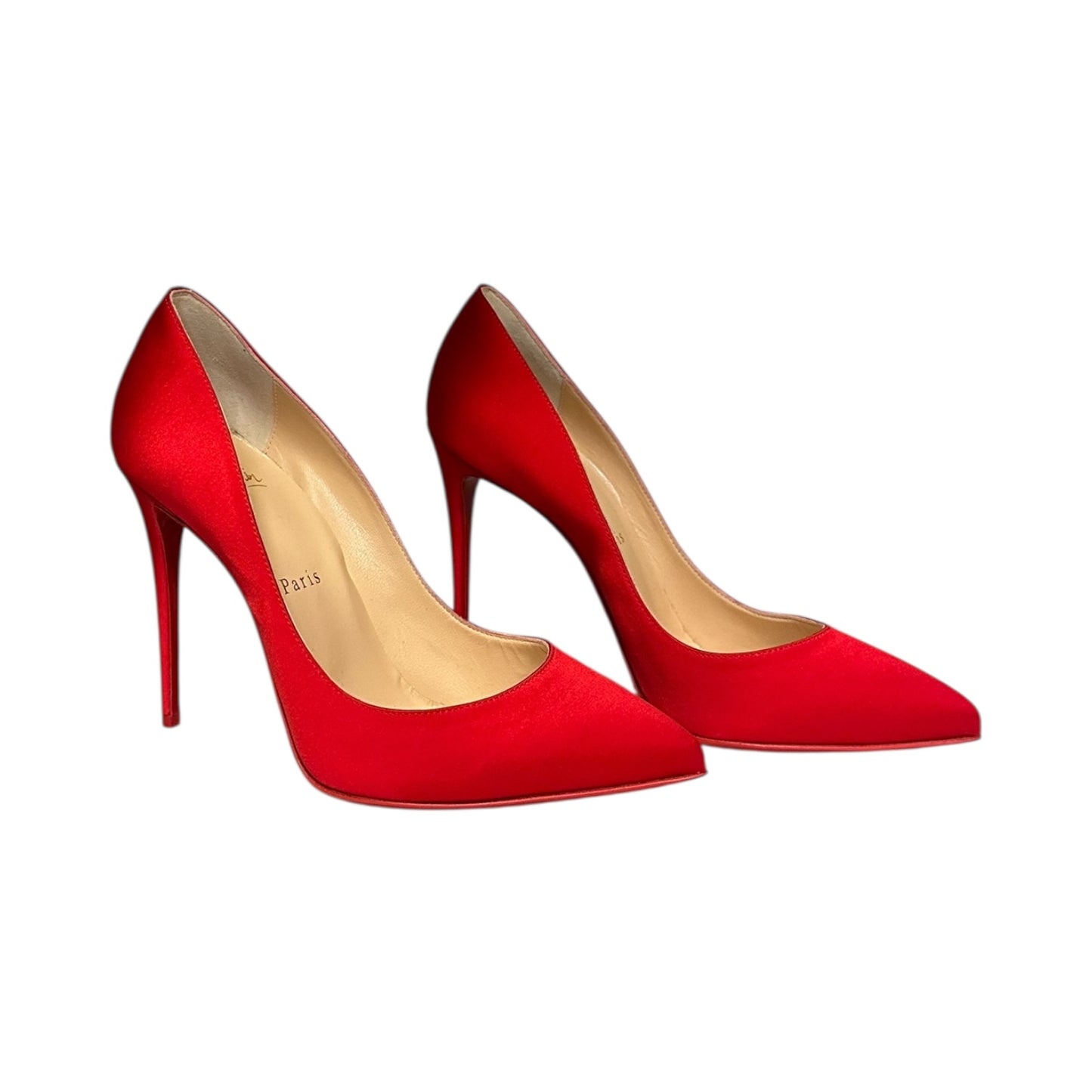 CHRISTIAN LOUBOUTIN So Kate Satin Pump in Red | 38