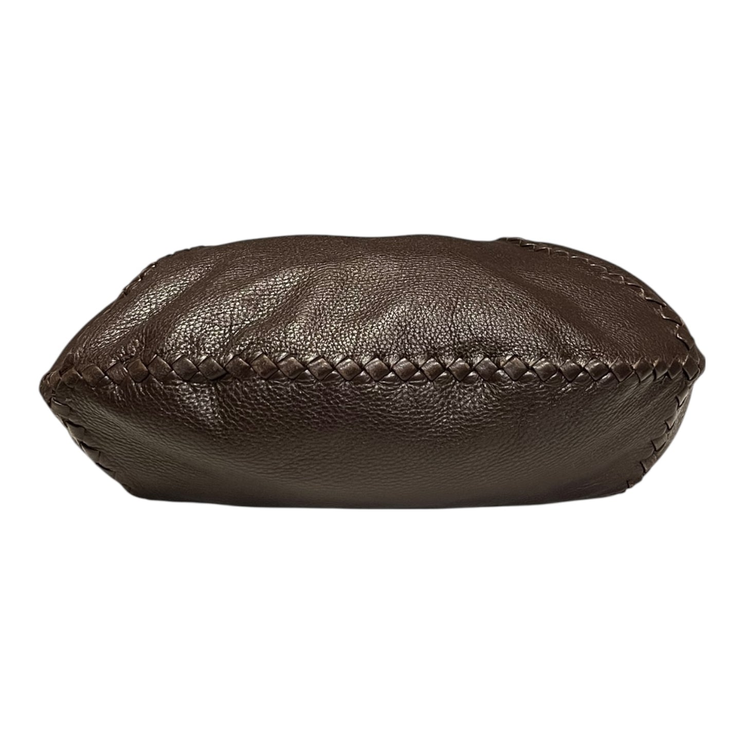 BOTTEGA VENETA Intrecciato Detail Hobo in Dark Brown