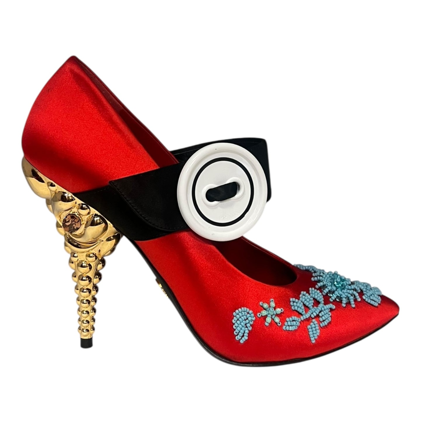 PRADA Button Drama Mary Jane Pumps | 39