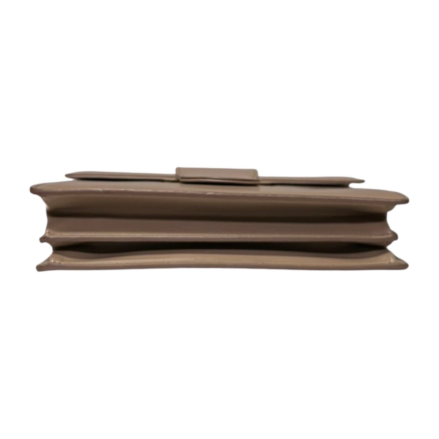FERRAGAMO Gancini Convertible Flap Handbag in Taupe