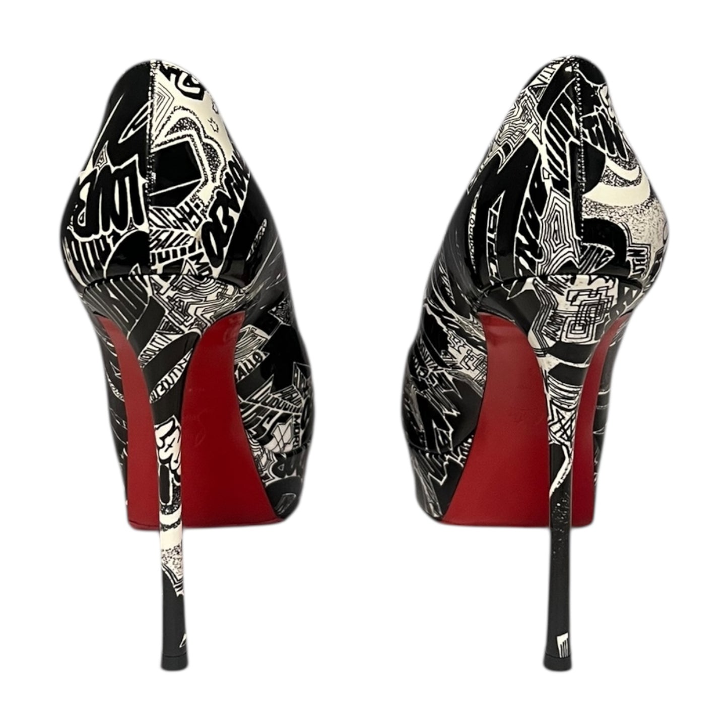 CHRISTIAN LOUBOUTIN Fetish Graffiti Pumps |