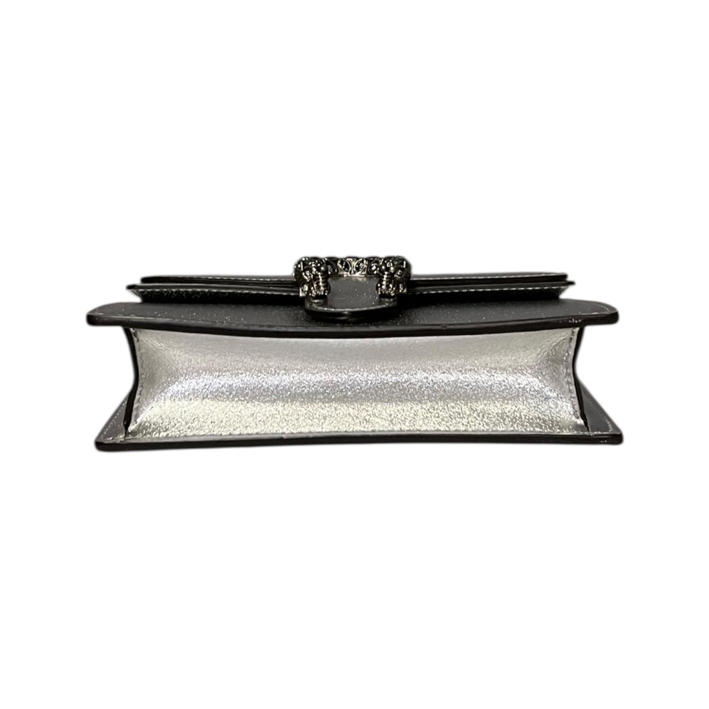 GUCCI Mini Dionysus Crossbody Clutch in Silver