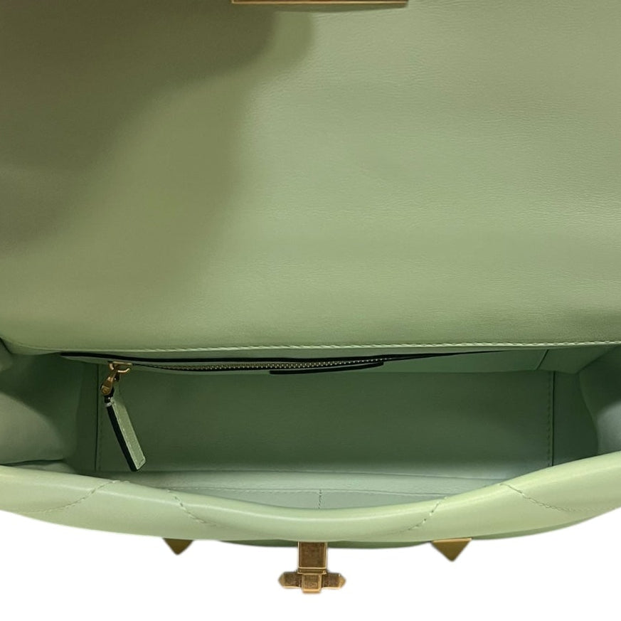 VALENTINO Roman Stud Handbag in Lime Sorbet