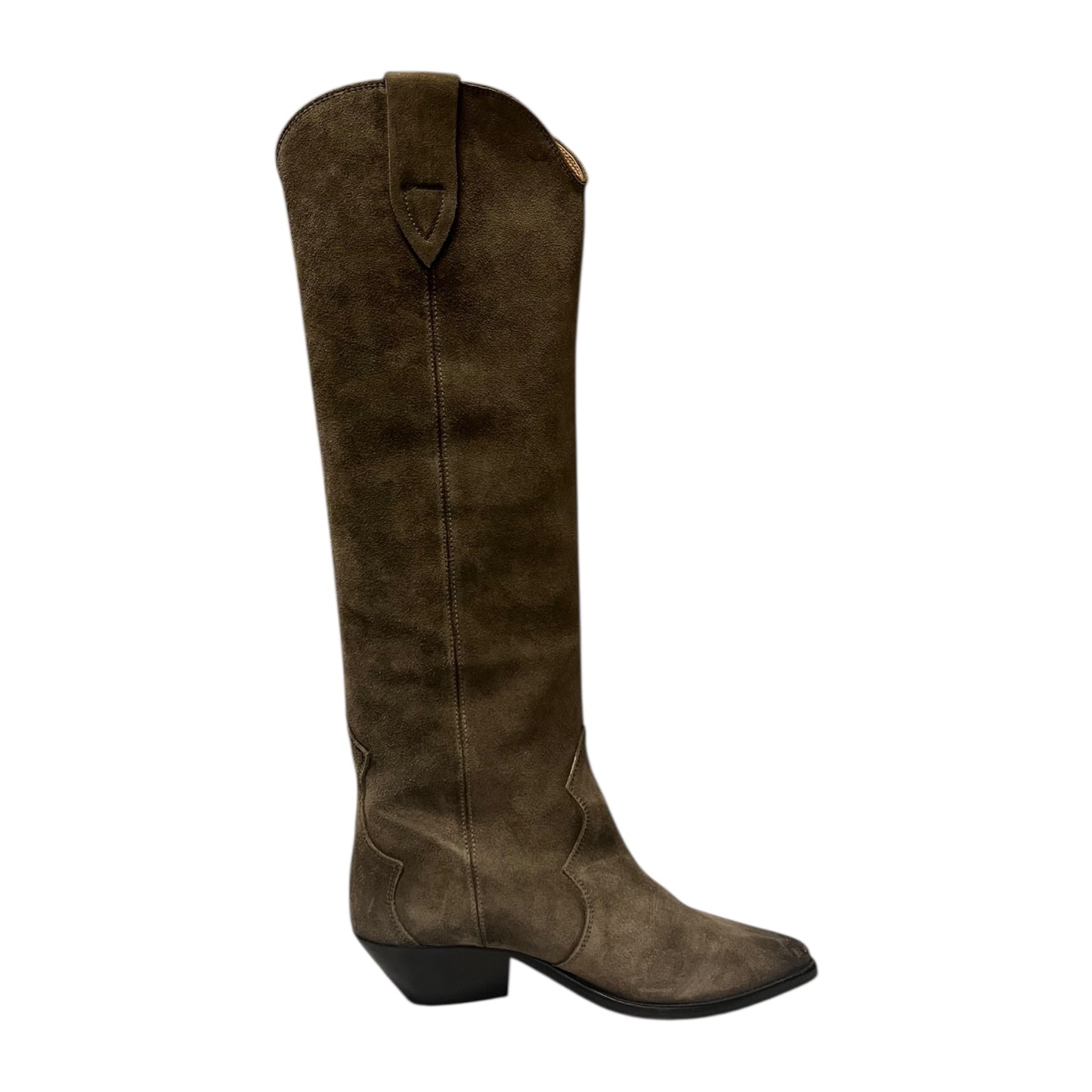 ISABEL MARANT Suede Knee Boots in Taupe | 38