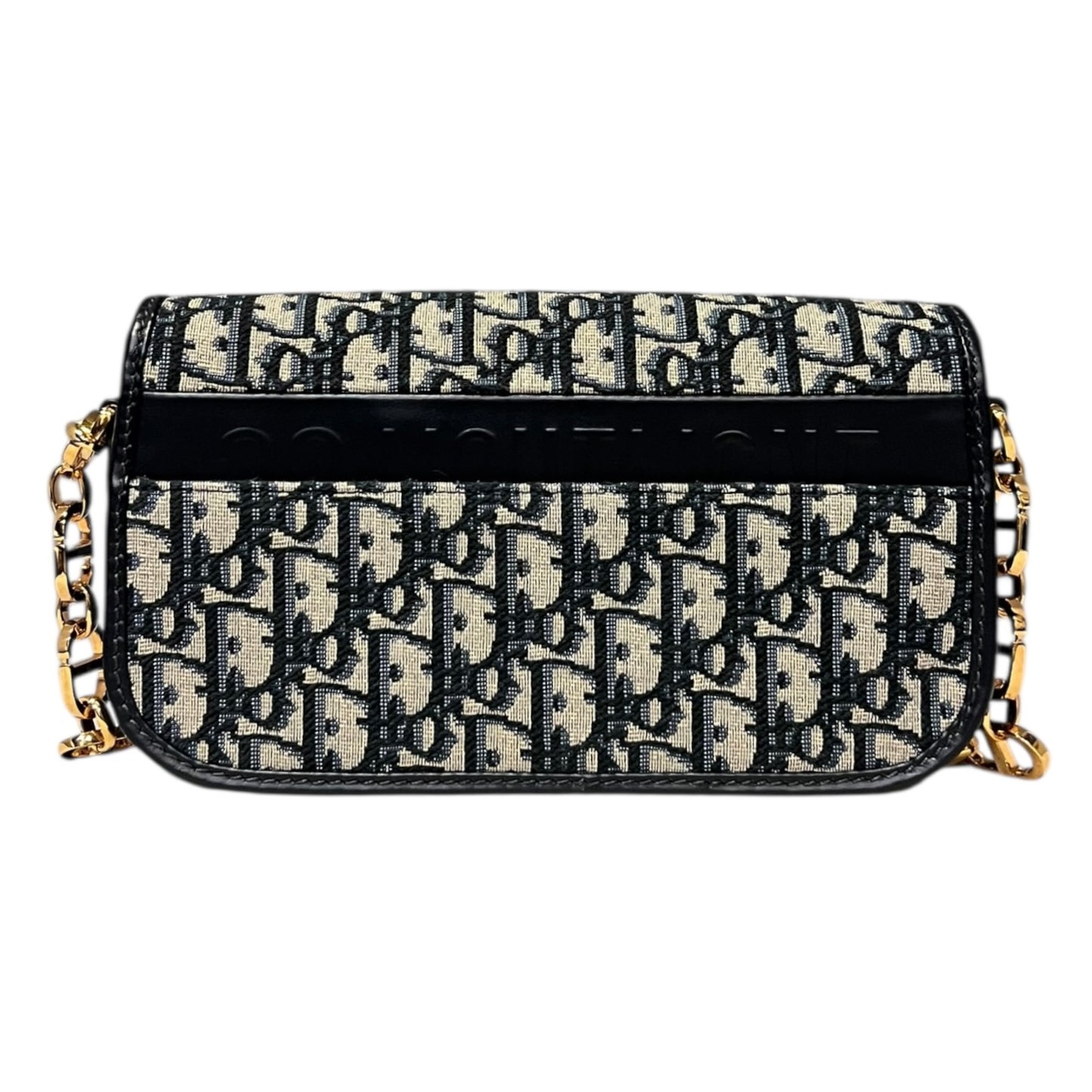 DIOR Oblique 30 Montaigne East-West Shoulder Bag in Blue