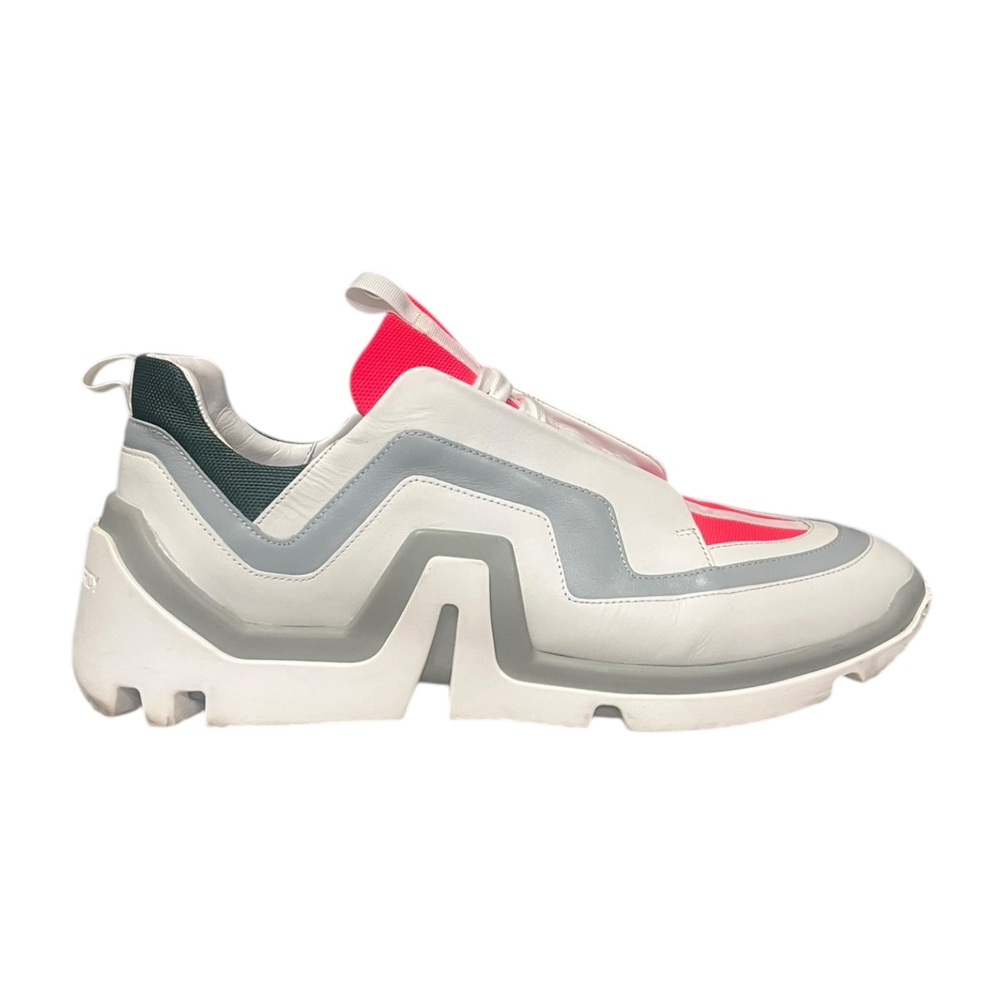 PIERRE HARDY Trek Comet Sneakers in White & Gray | 46