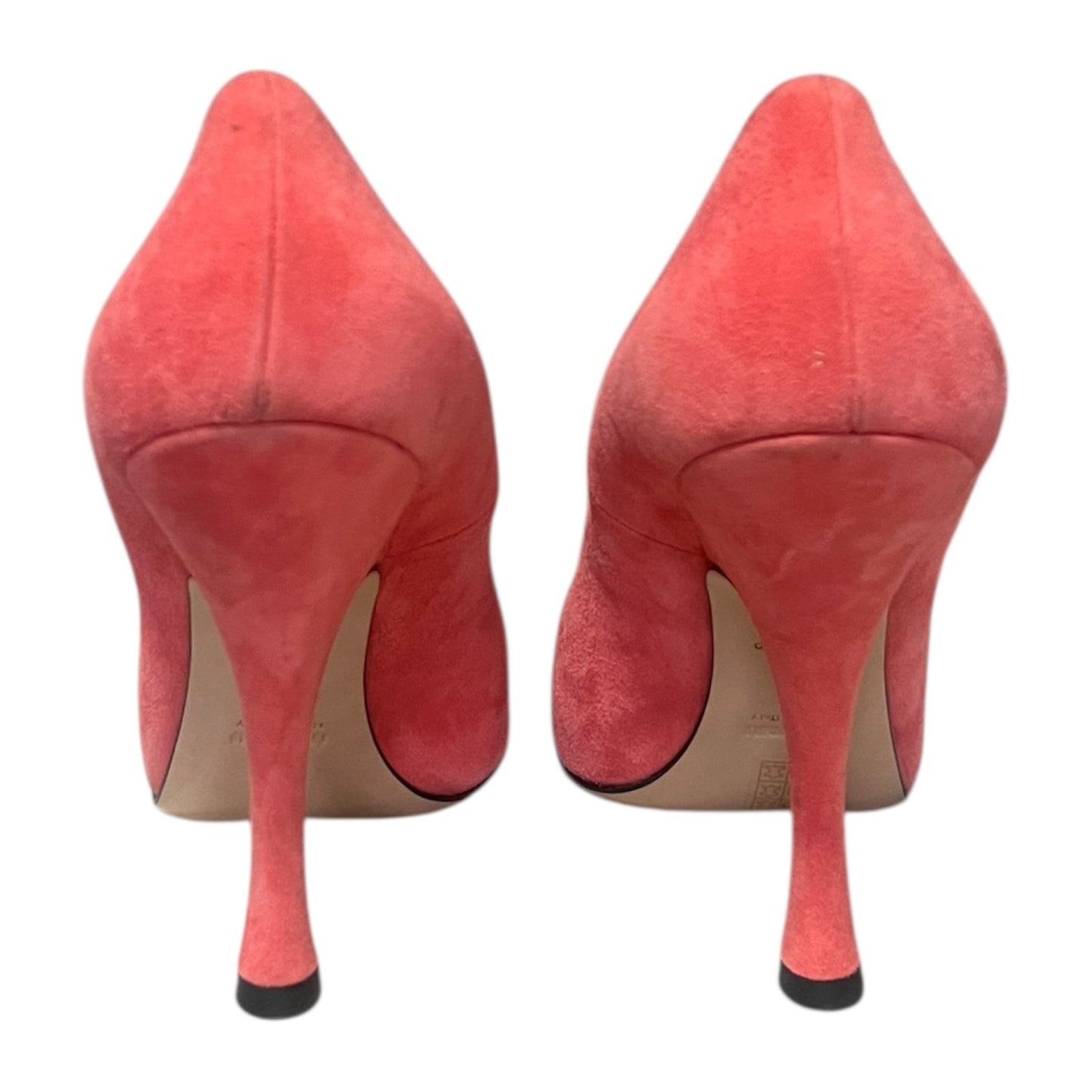 MIU MIU Sculpted Suede Pumps in Melon | 40