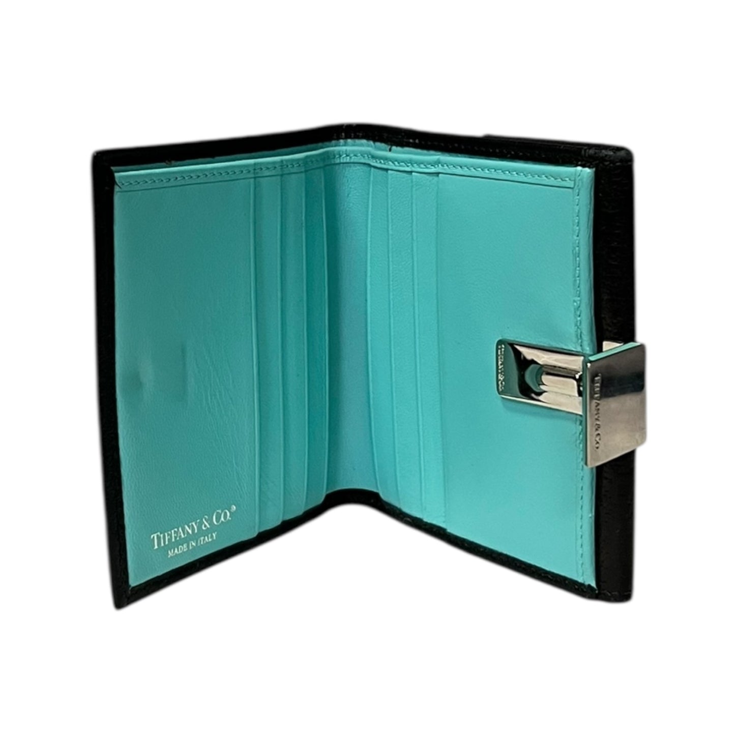 TIFFANY & CO. French Purse Wallet in Black