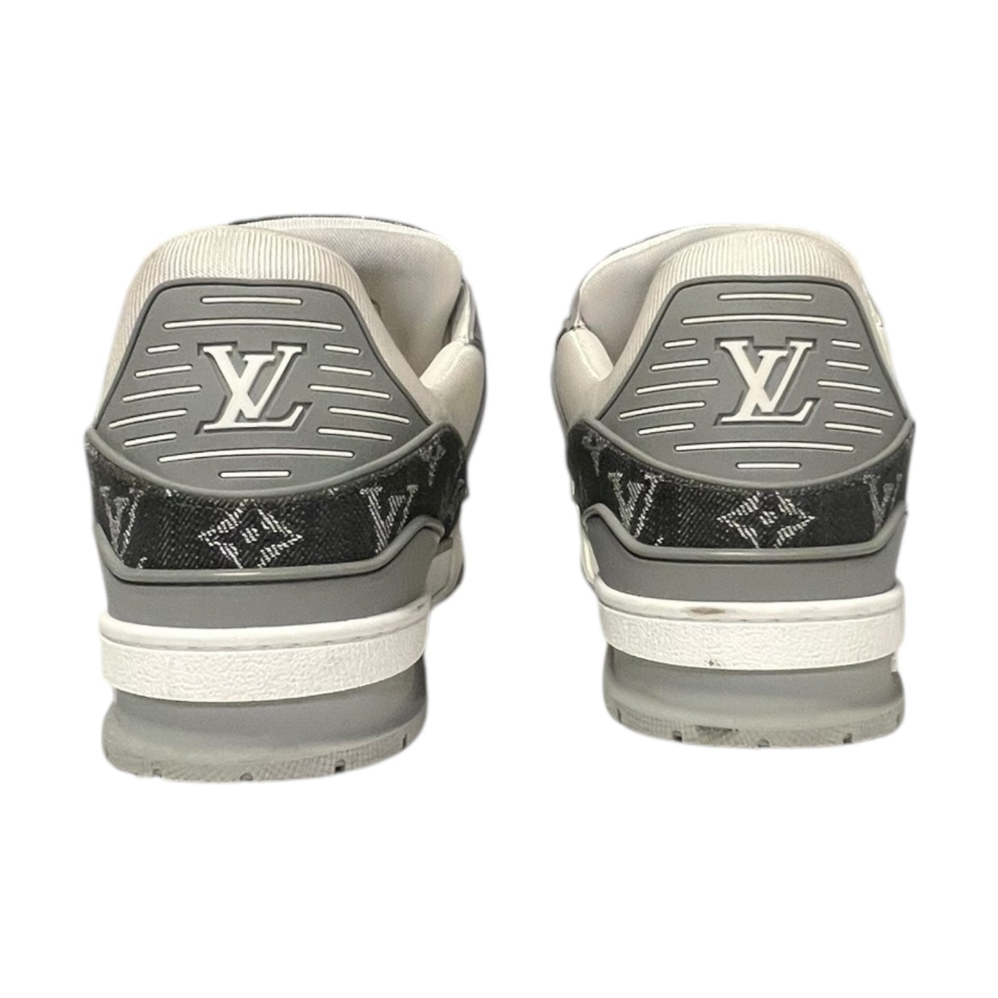 LOUIS VUITTON LV Trainers in White + Gray | Mens 10