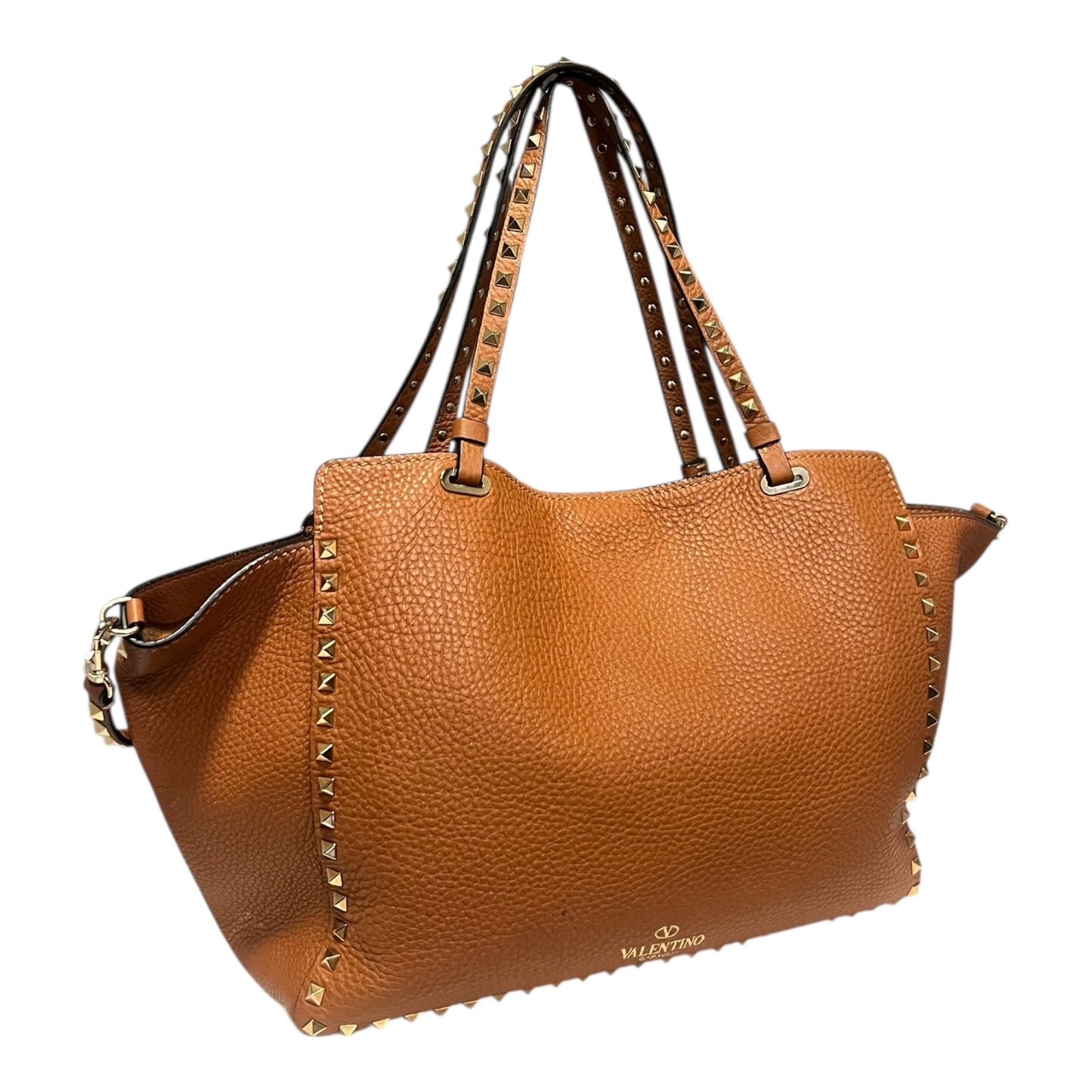 VALENTINO Rockstud Tote in Scotch Drummed Leather