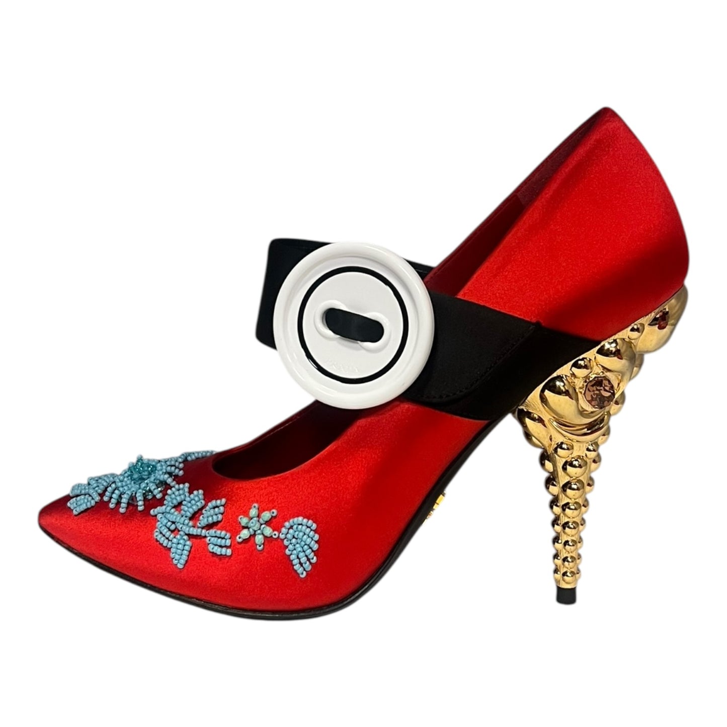 PRADA Button Drama Mary Jane Pumps | 39