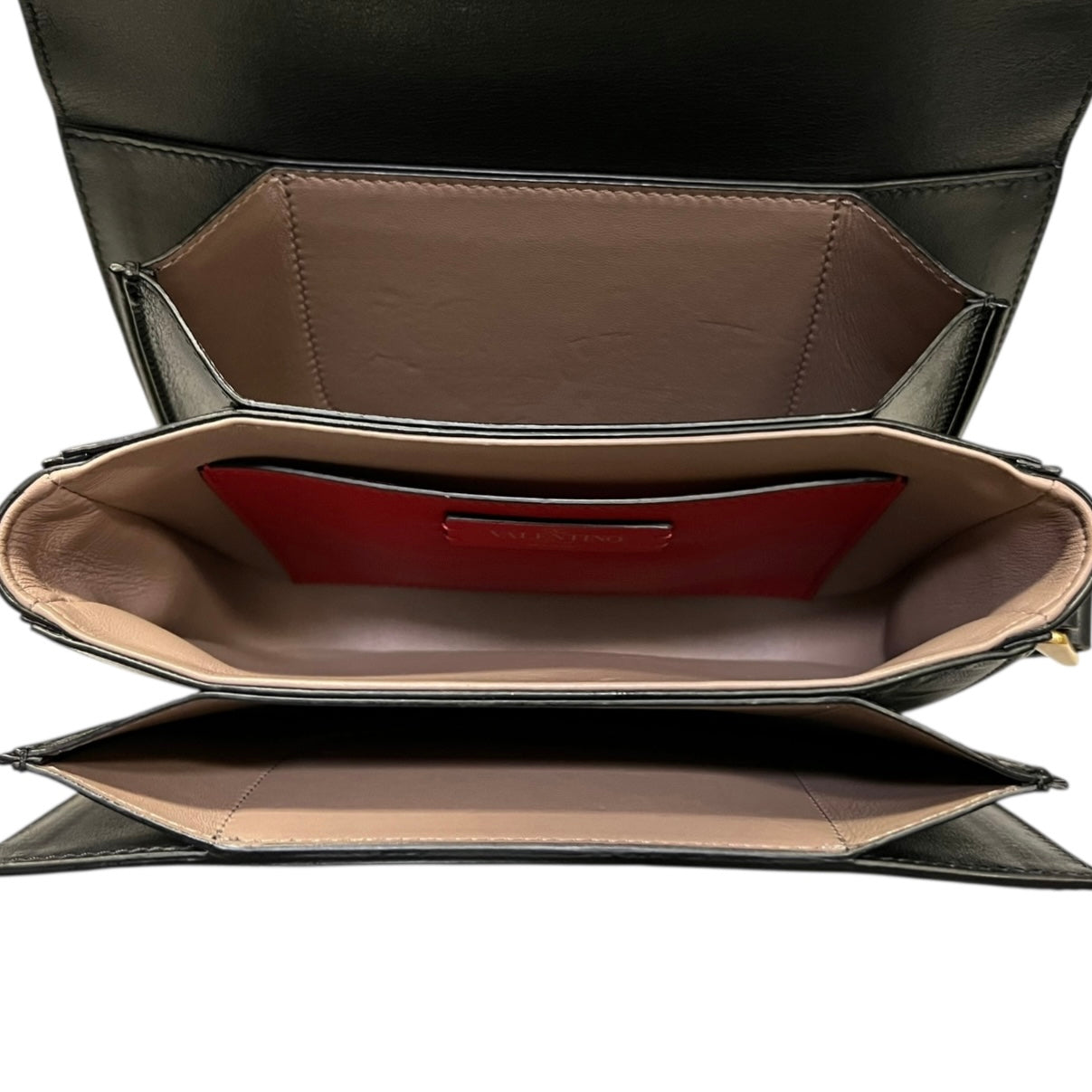 VALENTINO Vlogo Studded Crossbody Shoulder Bag in Black