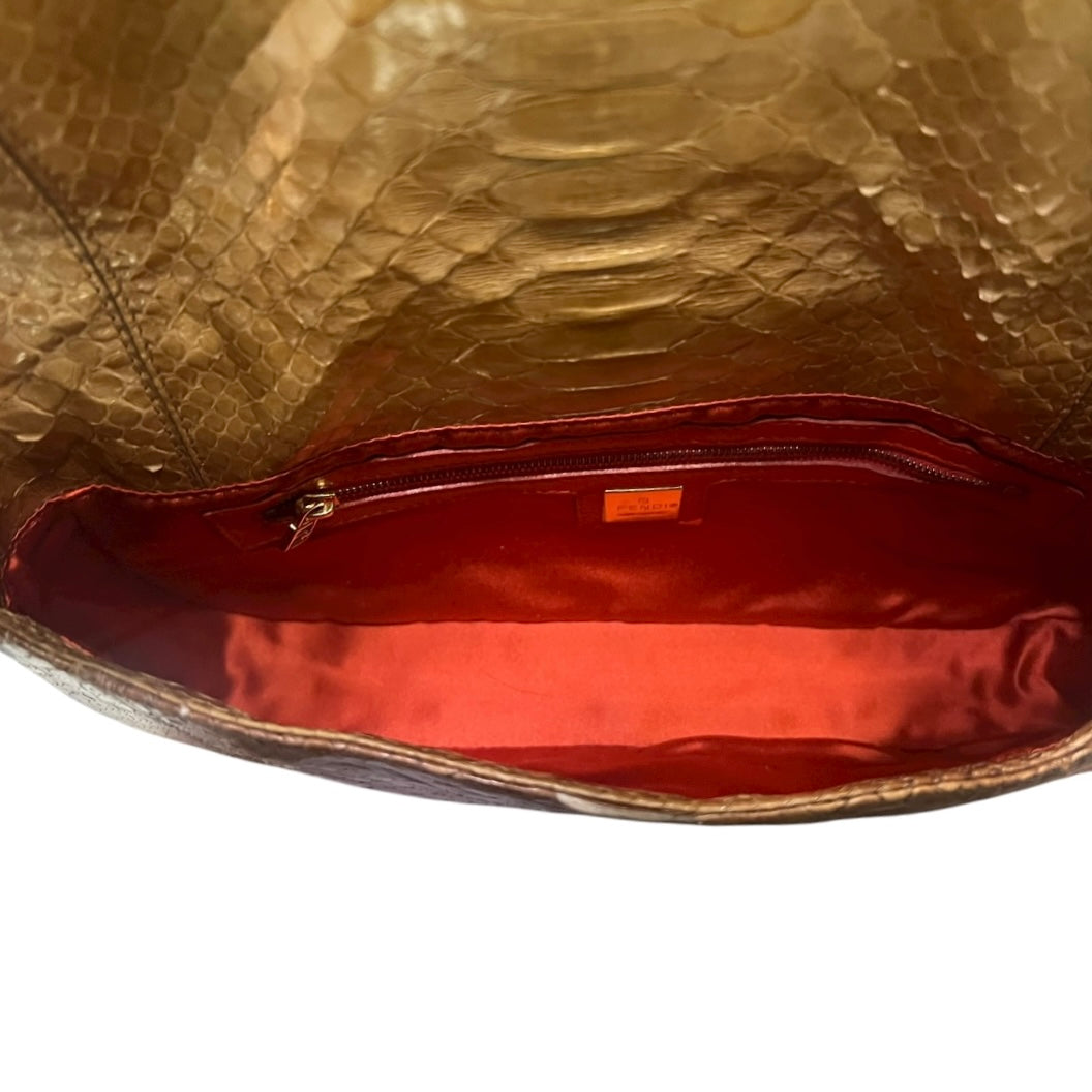 FENDI Ombre Python Baguette