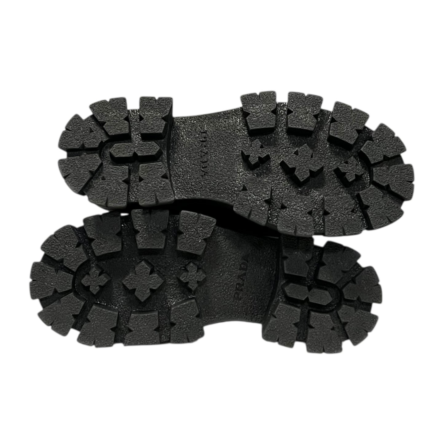 PRADA Monolith Re-Nylon & Leather Combat Boots | 38