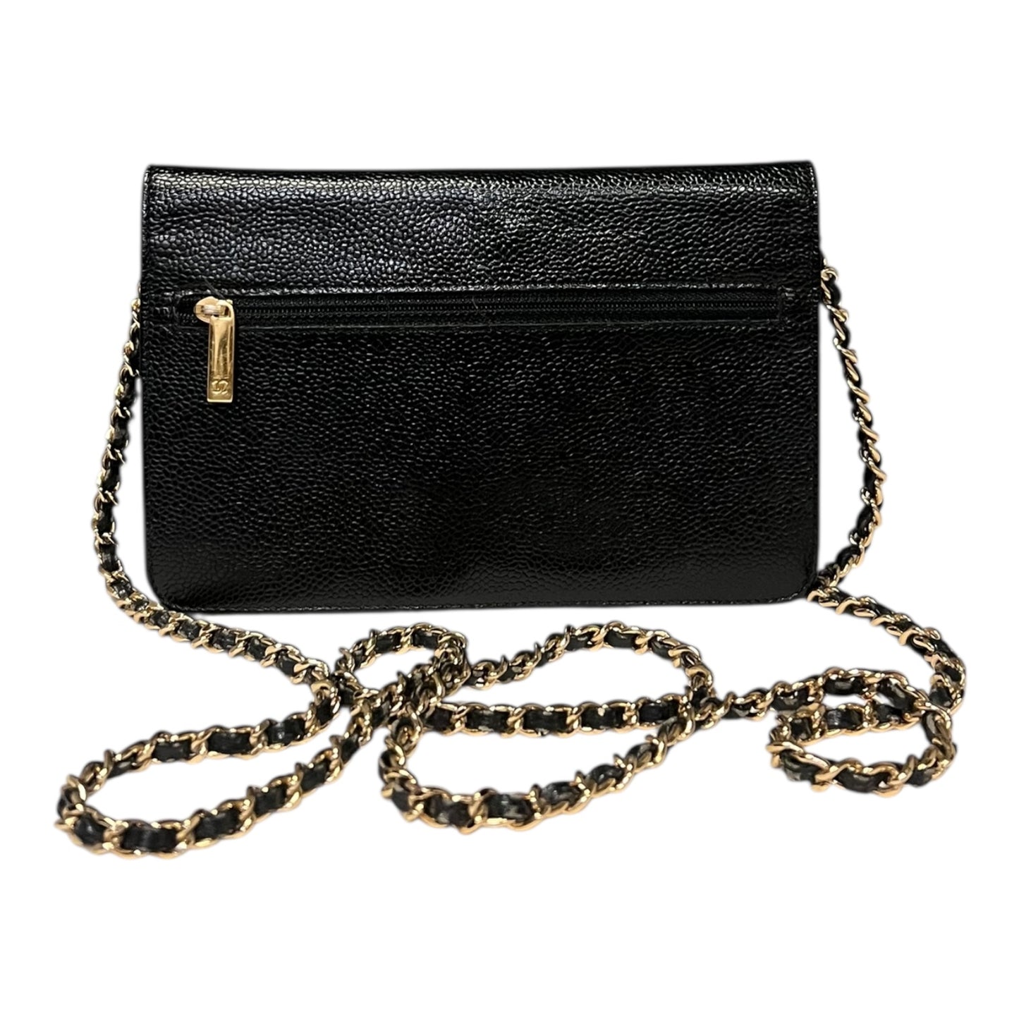 CHANEL Timeless WOC Crossbody in Black Caviar