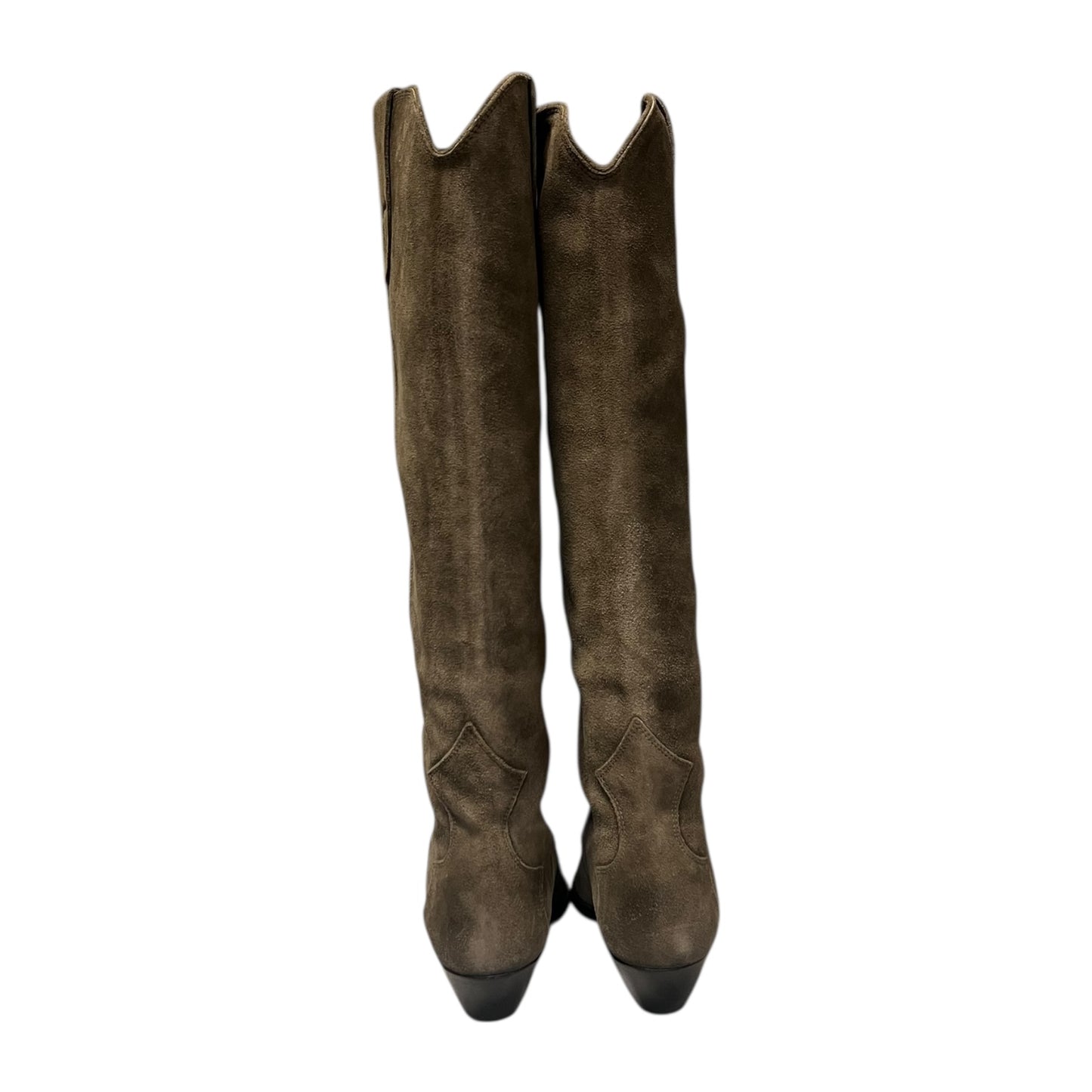 ISABEL MARANT Suede Knee Boots in Taupe | 38