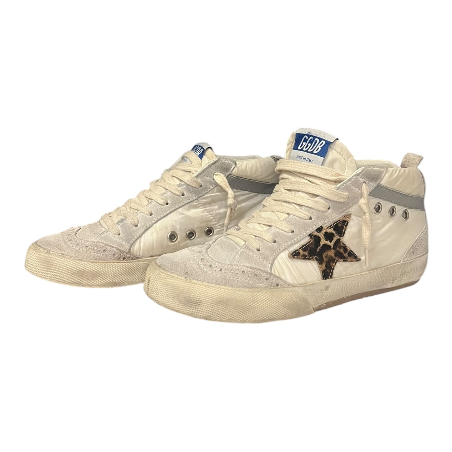 GOLDEN GOOSE Mid Star Leopard Sneakers | 36
