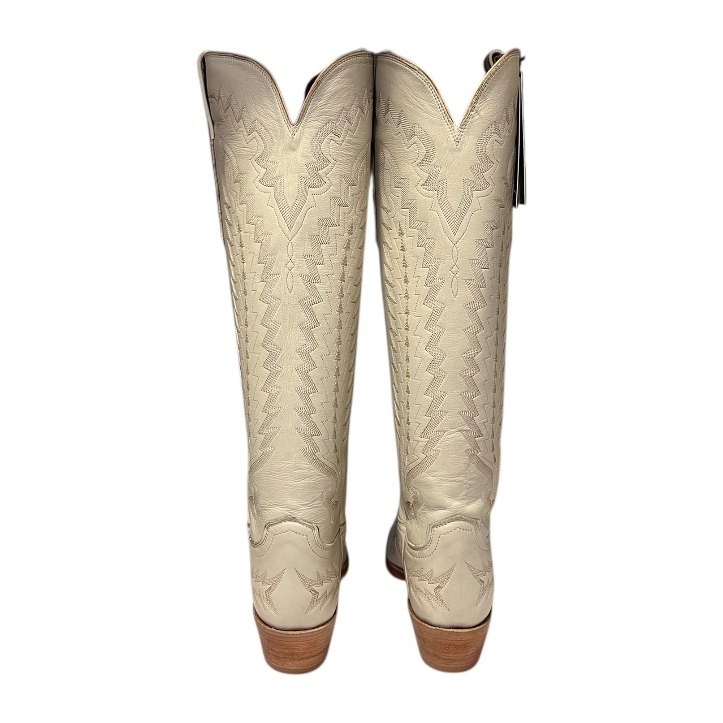 LUCCHESE Priscilla Cowboy Boots in Glitz Cream | 8