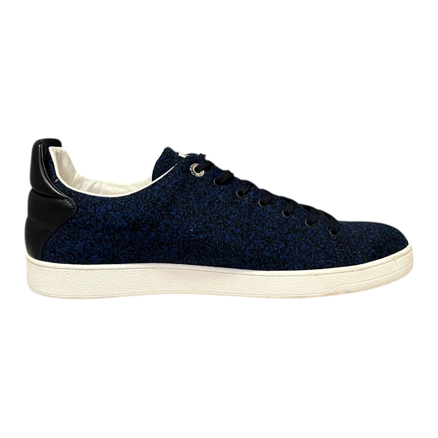 LOUIS VUITTON Tech Knit Frontrow Sneakers in Blue &  Black |