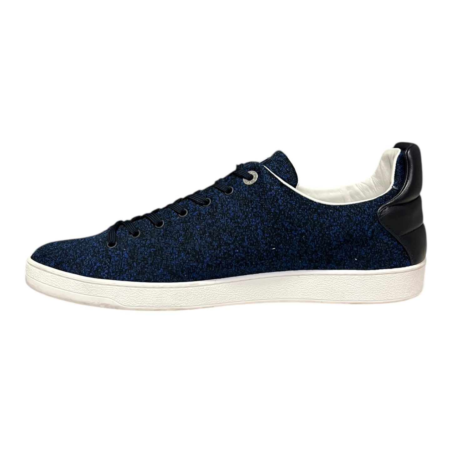 LOUIS VUITTON Tech Knit Frontrow Sneakers in Blue &  Black |