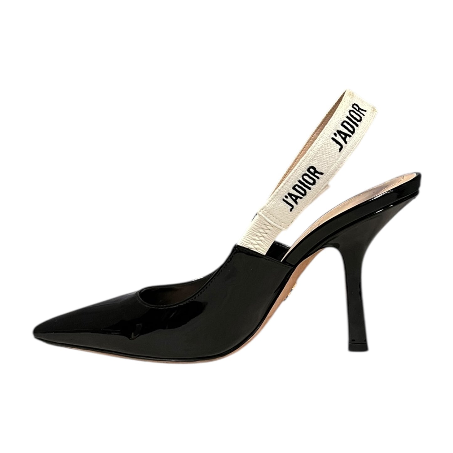 DIOR J'ADIOR Patent Slingbacks in Black | 36