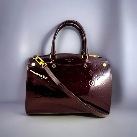 LOUIS VUITTON Amarante Vernis Brea MM NM Handbag