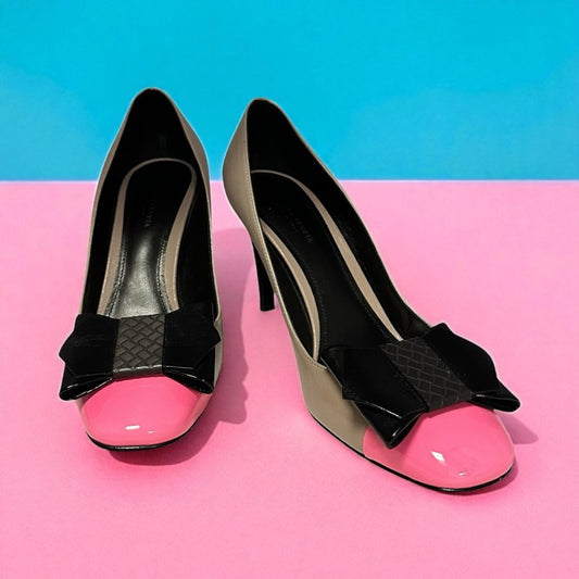 BOTTEGA VENETA Cap Toe Bow Pump | 37